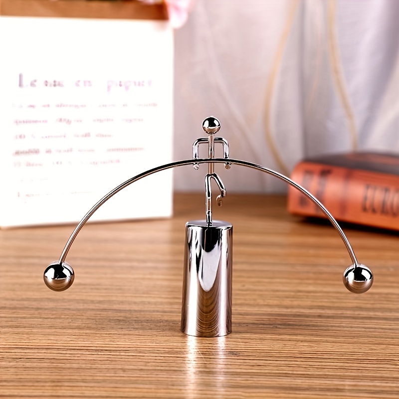 Newton Cradle Large - 1pc-Steel Balanced Weightlifting Art Decompression Home