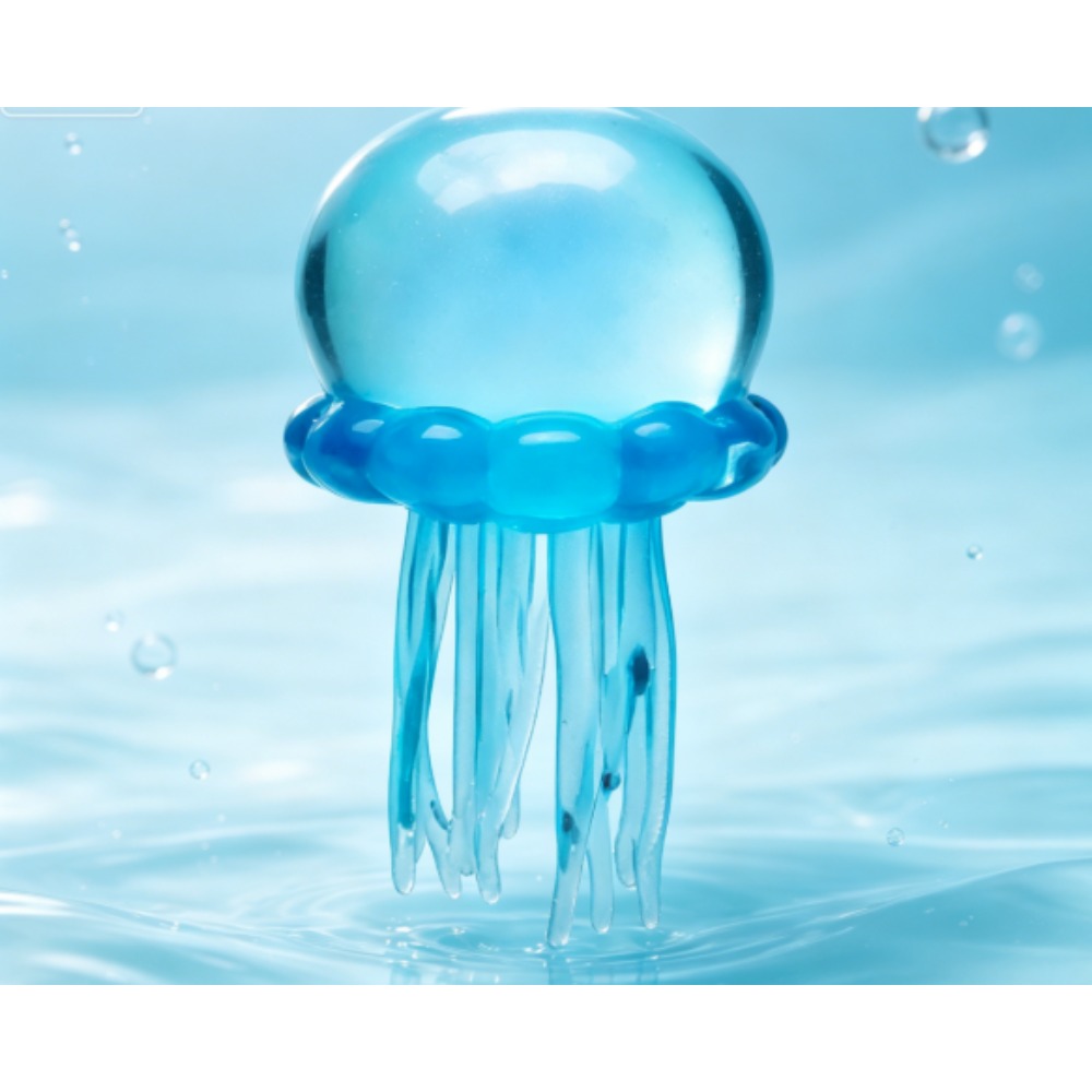 Crystal Growing Kit - Transparent Glitter Jellyfish Squishy Toy Super
