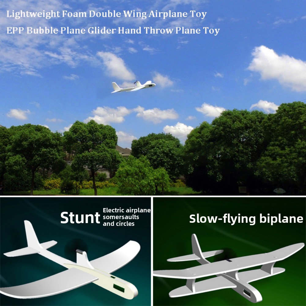Science Toy - PP Foam Double Wing Airplane Toy
