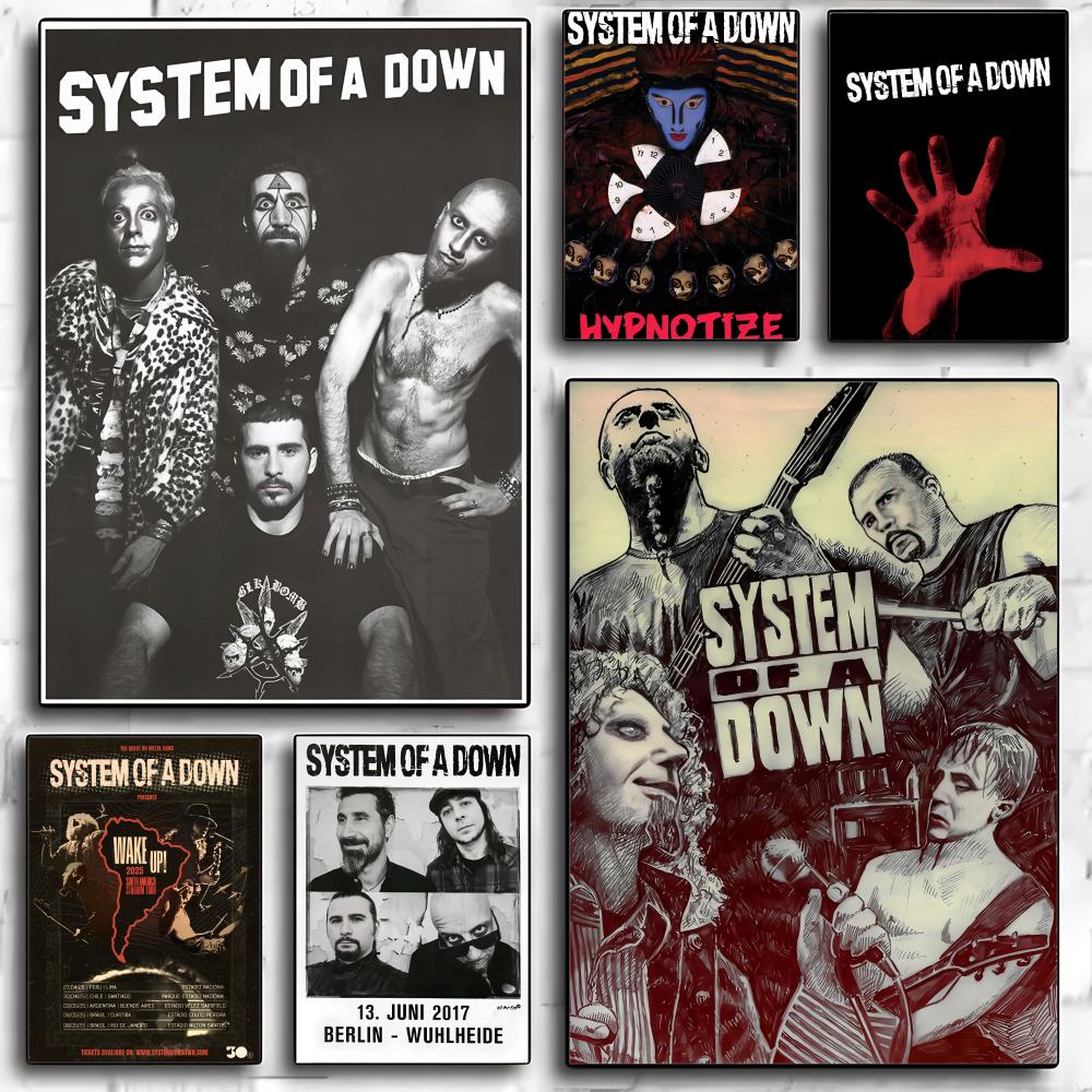 Star Map Poster - Band S-system of a Down Poster