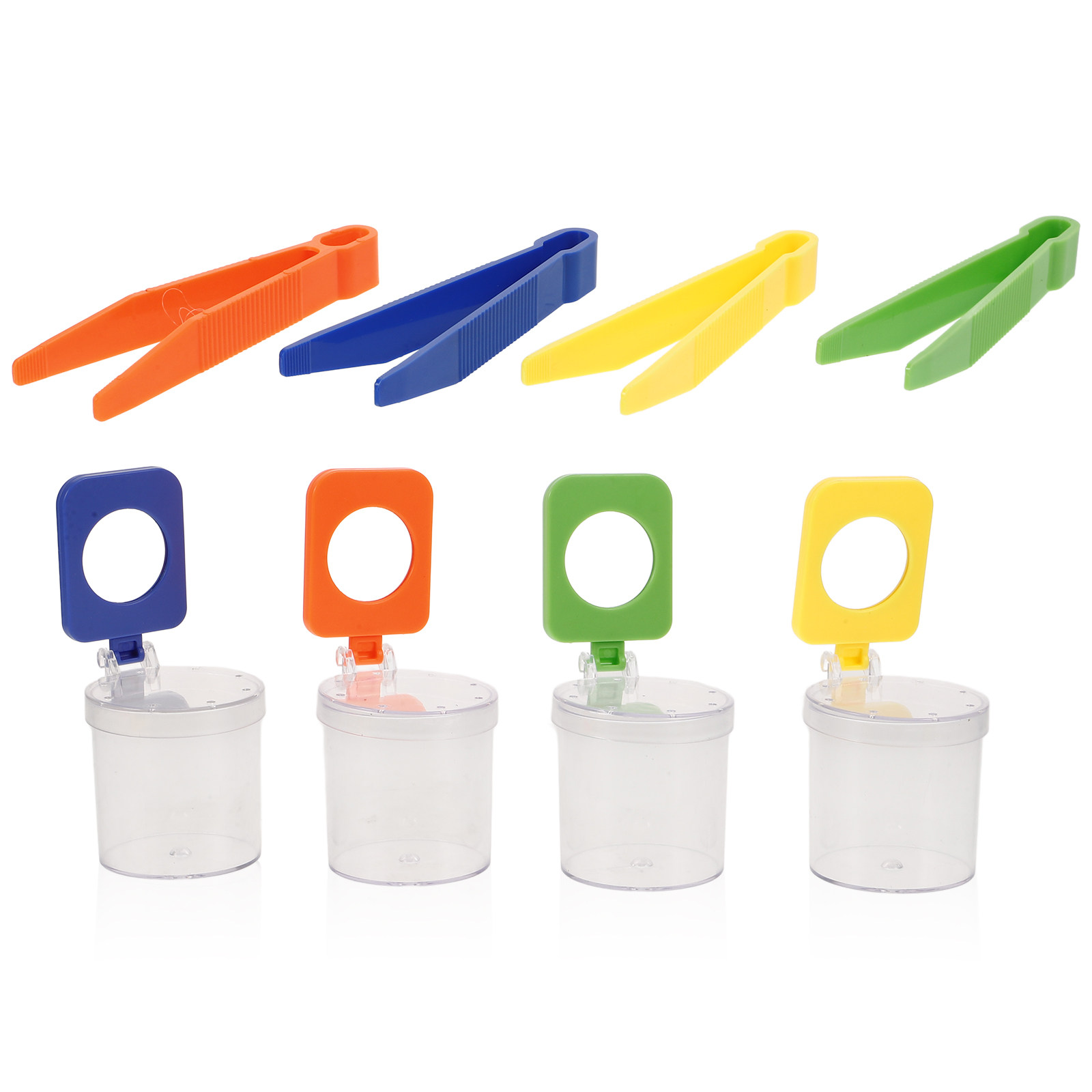 Science Toy - 4Pcs Insect Observation Boxes Small Magnifying