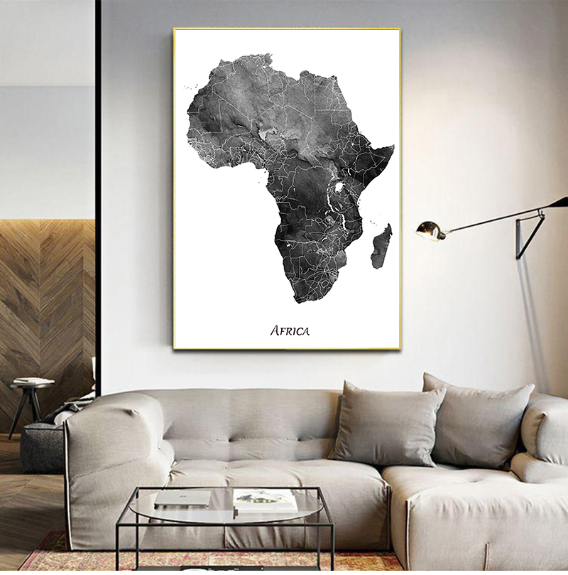 Africa map posters and prints  - đánh giá và giá Star Map Poster