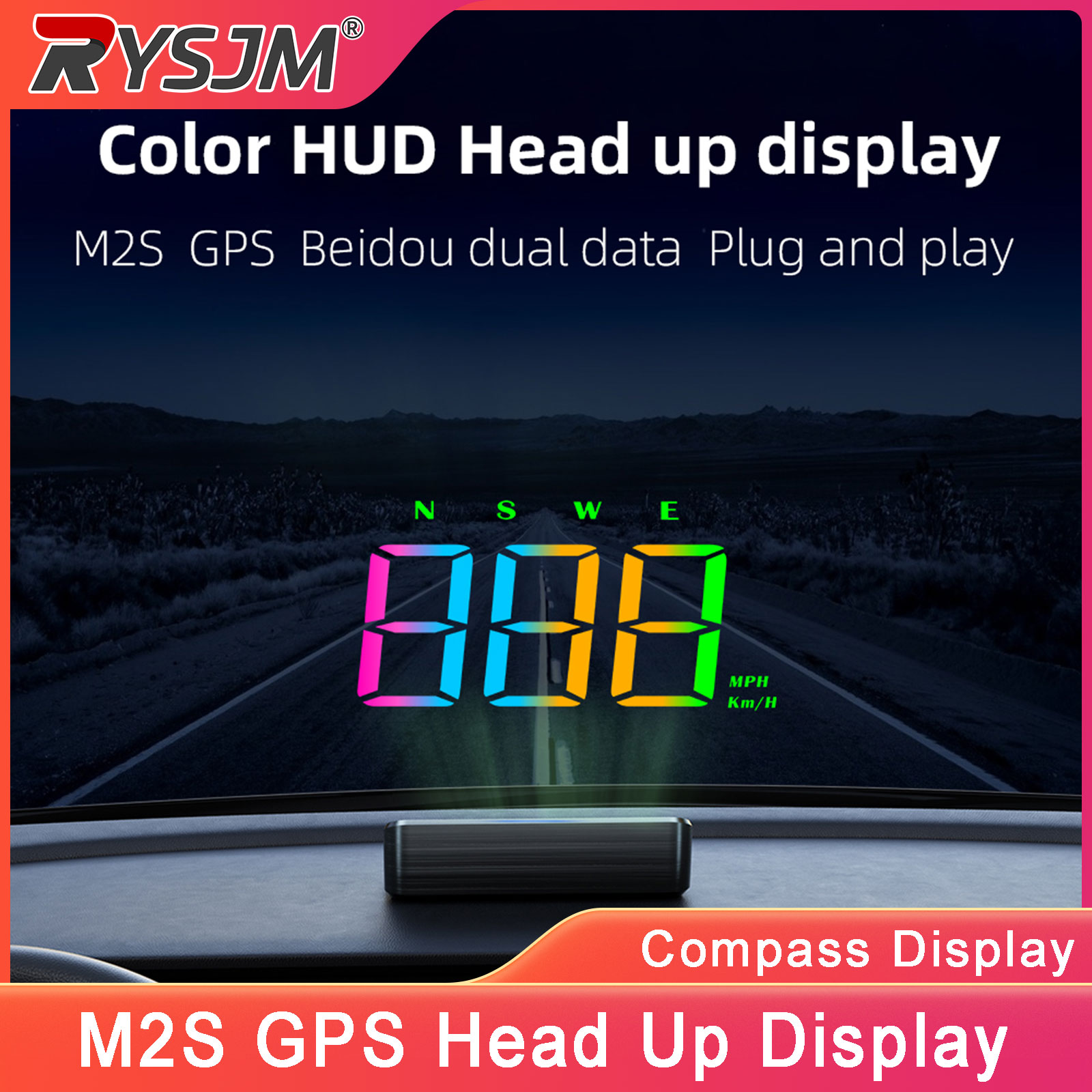 M2S HUD Head Up Display GPS Di - đánh giá và giá Anemometer Wind Speed