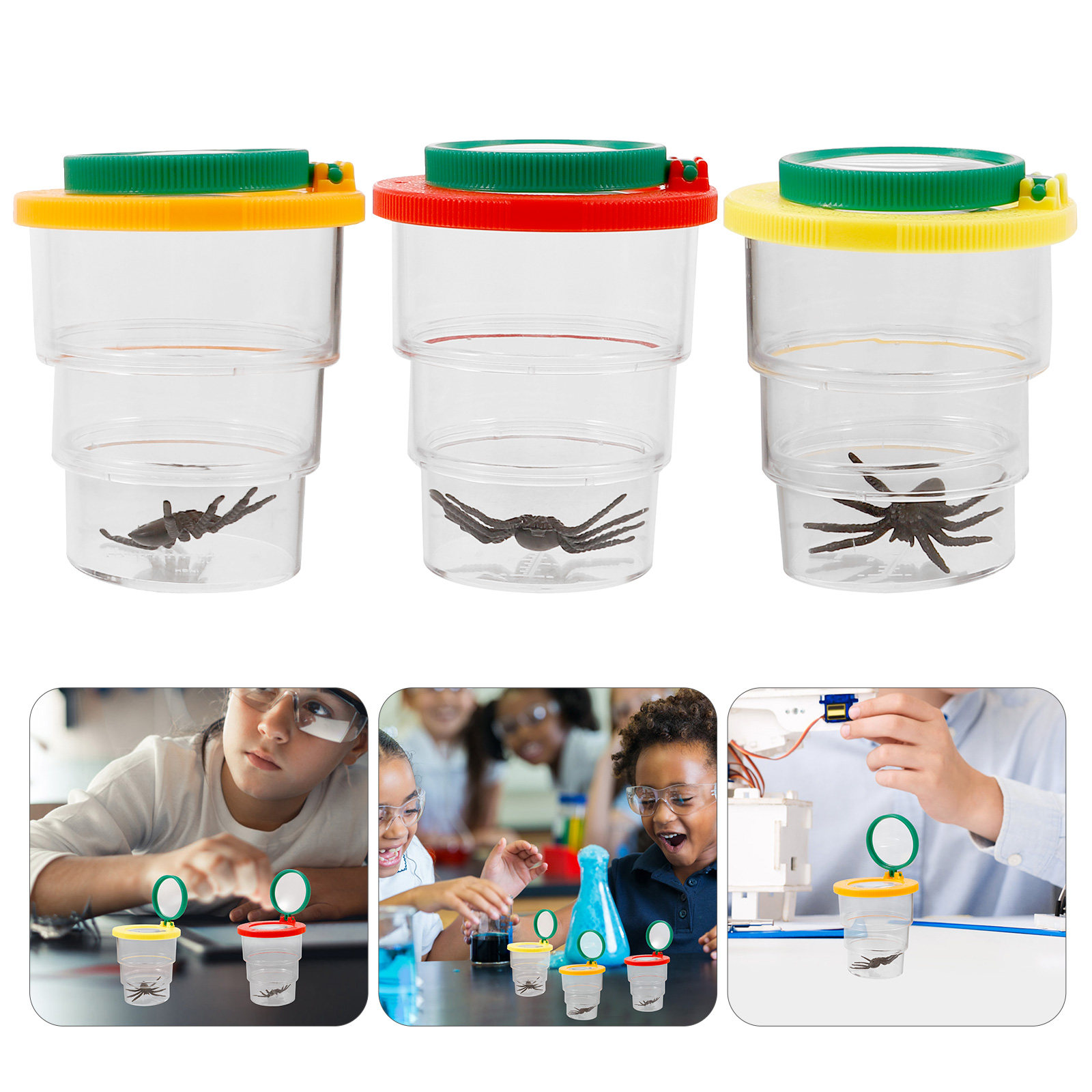 3Pcs Student Magnifying Observ - đánh giá và giá Science Toy