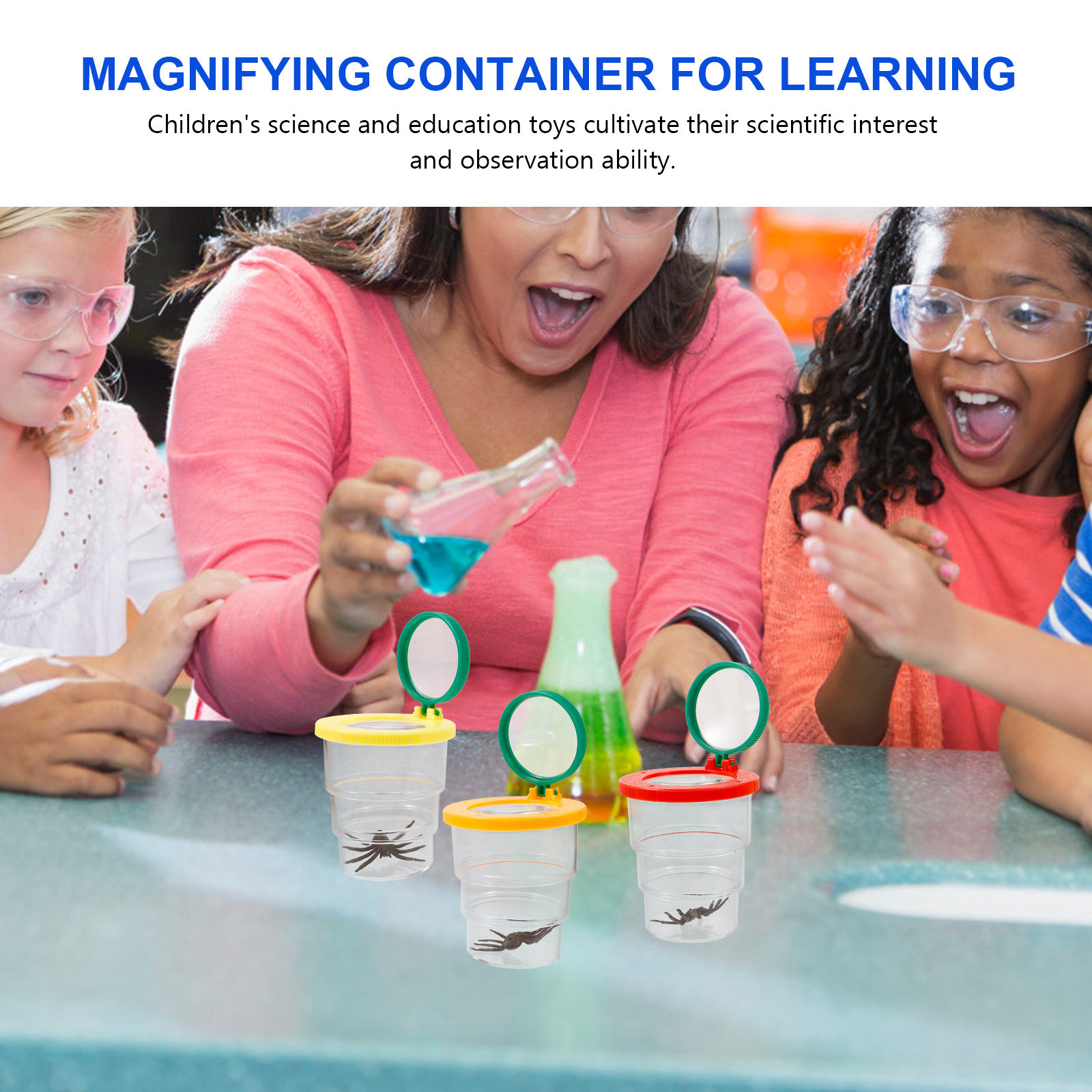 3Pcs Student Magnifying Observ - đánh giá và giá Science Toy