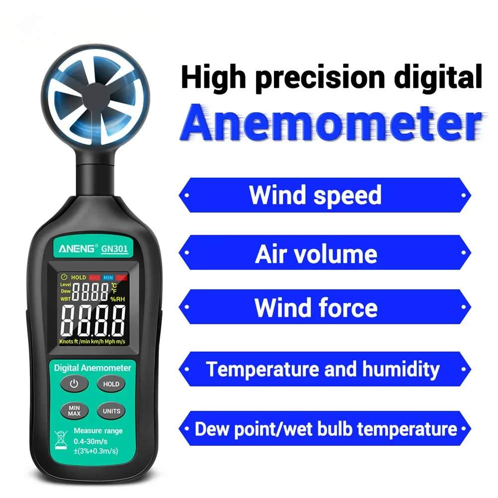 For ANENG GN301 Digital Anemom - đánh giá và giá Anemometer Wind Speed