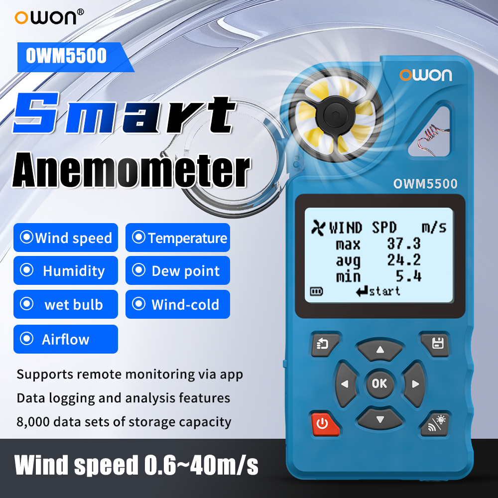 OWM5500 Digital Anemometer Han - đánh giá và giá Anemometer Wind Speed