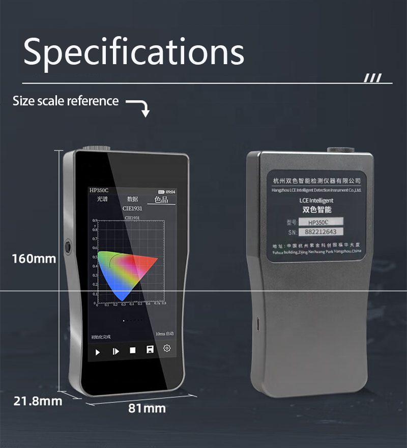 HP350B Handheld Blue Light Spe - đánh giá và giá Spectroscope Handheld