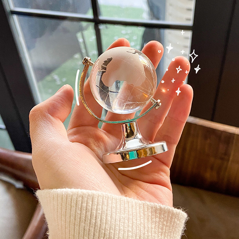 Ins Mini Crystal Globe Transpa - đánh giá và giá Newton Cradle Large