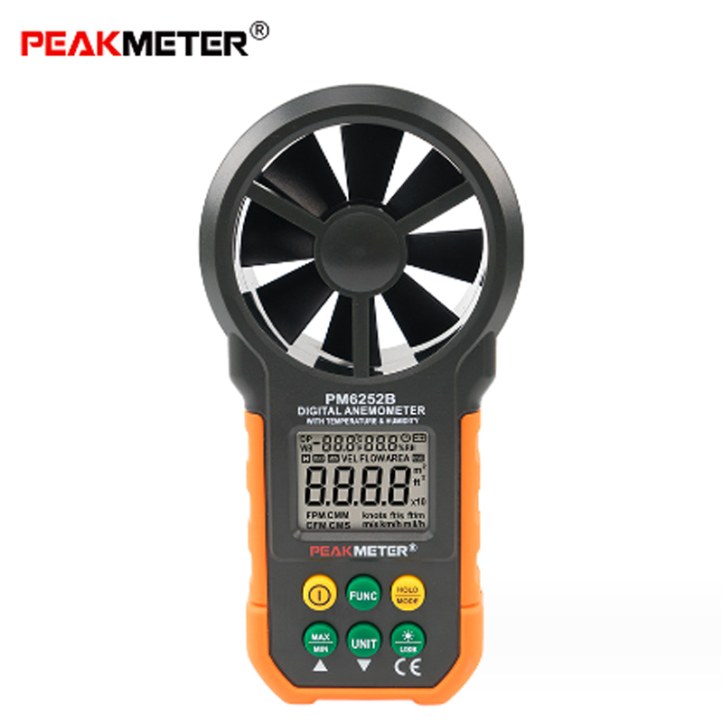 PEAKMETER PM6252A/PM6252B Digi - đánh giá và giá Anemometer Wind Speed