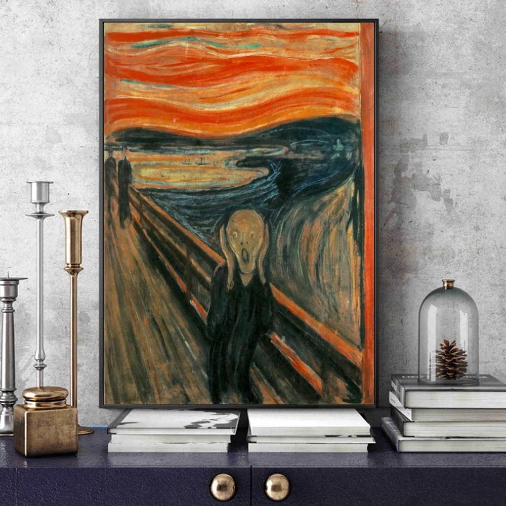 Edvard Munch The Scream Famous - đánh giá và giá Star Map Poster