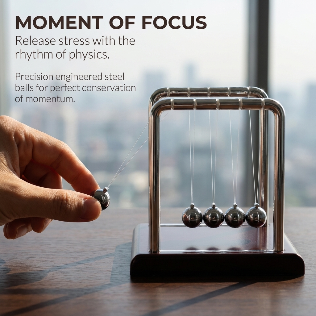 Newton Cradle Balance Pendulum - đánh giá và giá Newton Cradle Large