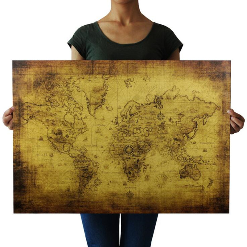 Large 72.5X51.5cm Vintage The  - đánh giá và giá Star Map Poster