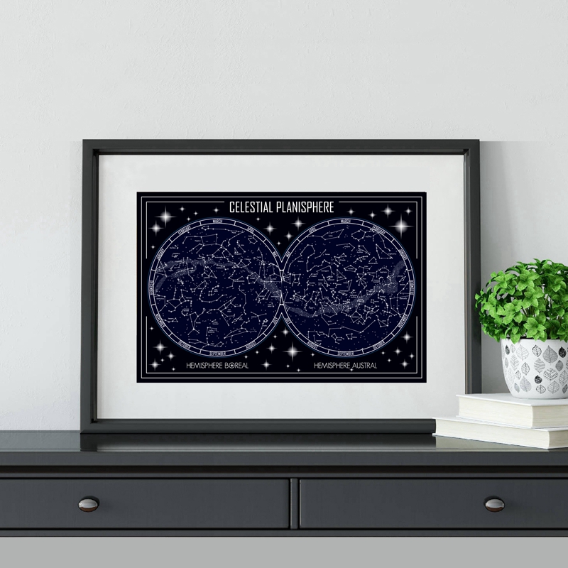 Celestial Planisphere Map Canv - đánh giá và giá Star Map Poster
